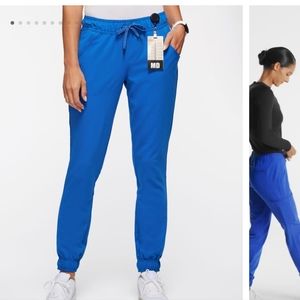 Brand new!! Jaanuu blue scrubs 5 essential pocket jogger pants